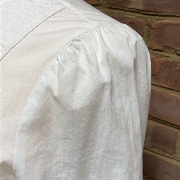 Marc Jacobs White Cotton Bib Front Top Size 4 - Picture 3 of 10